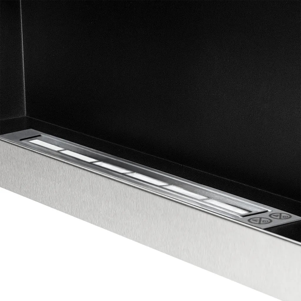 Campo24 Gel- und Wand - Ethanol - Kamin, Edelstahl, 90 cm
