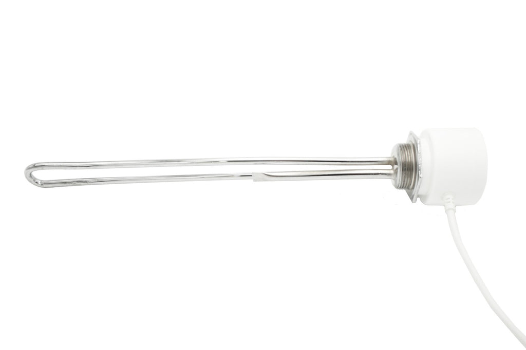 Campo24 Elektro-Heizstab 1500-3000W – Heizpatrone für Boiler, Warmwasserspeicher & Pufferspeicher, Temperaturregelung 25-70°C, IP44, Kupfer-Heizelement, Elektronischer Thermostat