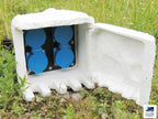 Garten Steckdose Natur-Stein-Optik