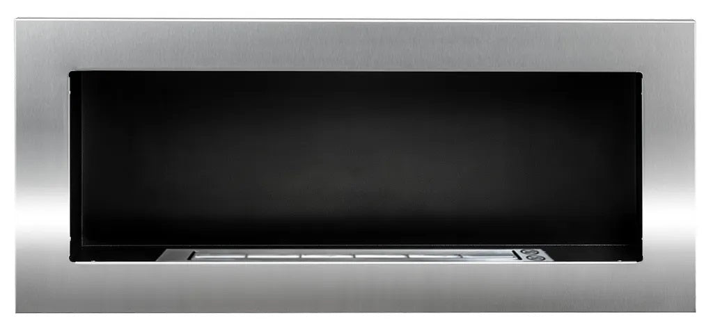 Campo24 gel and wall ethanol fireplace, stainless steel, 90 cm
