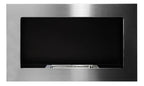 Campo24 gel and wall ethanol fireplace, stainless steel, 65cm