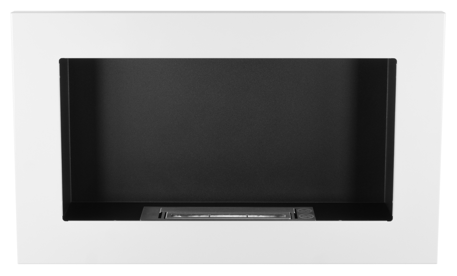 Gel- & Wand-Ethanol - Kamin 65 cm weiß hochglanz Gelkamin Ethanolkamin