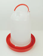 Stülptränke, Tränke, Wassertrog, Futtertrog, Futterspender für Geflügel Hühner