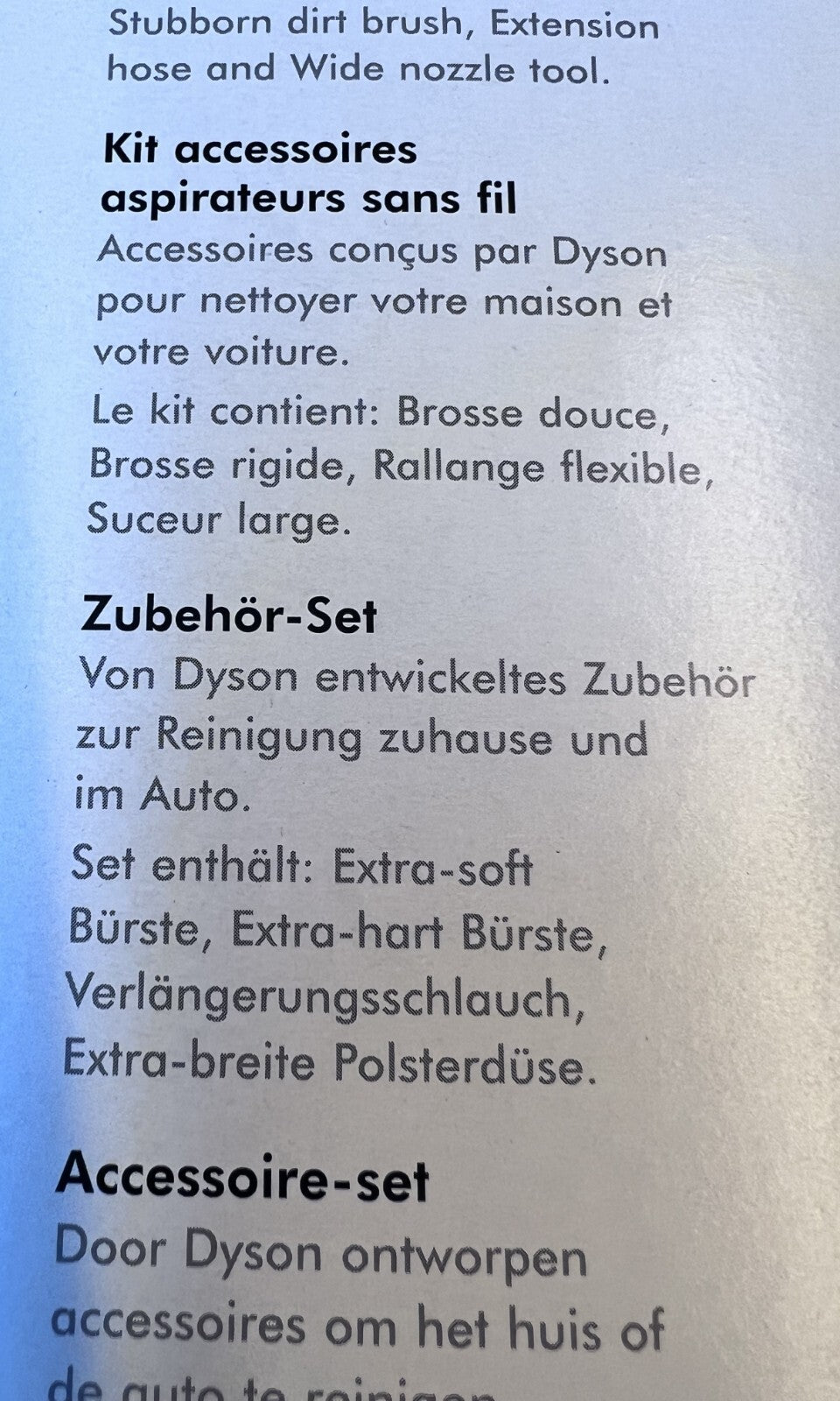 Dyson Zubehör-Set für Akkusauger Handstaubsauger Polsterbürste