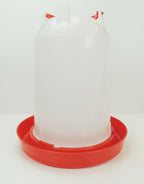 Stülptränke, Tränke, Wassertrog, Futtertrog, Futterspender für Geflügel Hühner