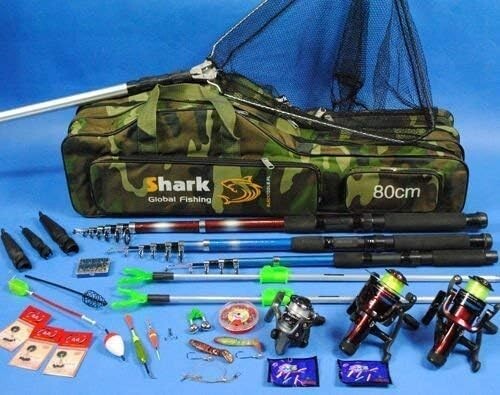 Campo24 Angelset Komplettset 3 Ruten + Zubehör, Angeln, SUPER Set