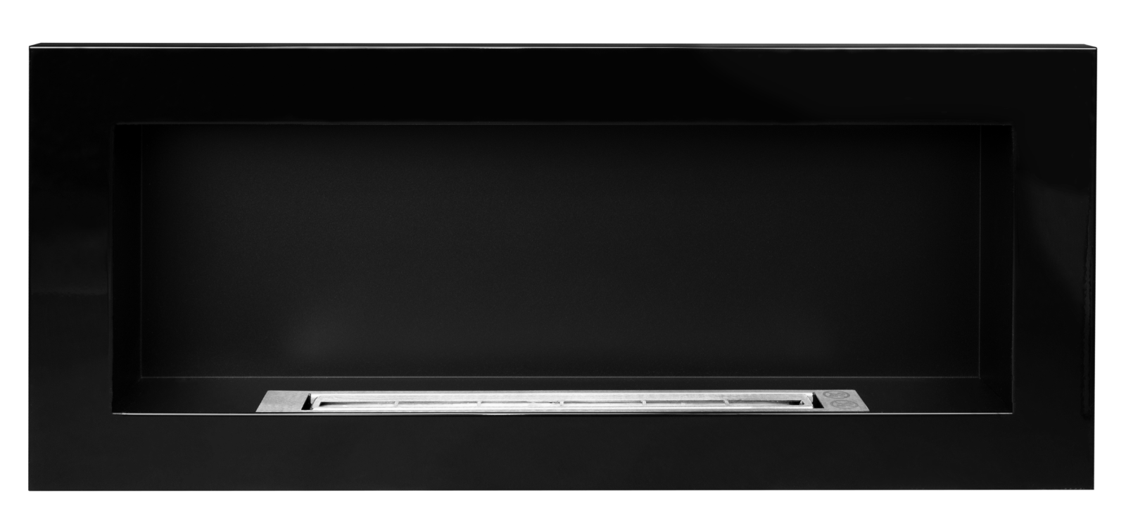 Gel- & Wand-Ethanol - Kamin 90 cm schwarz hochglanz Gelkamin Ethanolkamin