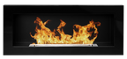 Campo24 - Gel and wall ethanol fireplace, black high gloss, 90 cm