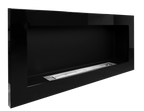 Campo24 - Gel and wall ethanol fireplace, black high gloss, 90 cm