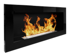 Campo24 - Gel and wall ethanol fireplace, black high gloss, 90 cm