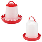 Stülptränke, Tränke, Wassertrog, Futtertrog, Futterspender für Geflügel Hühner