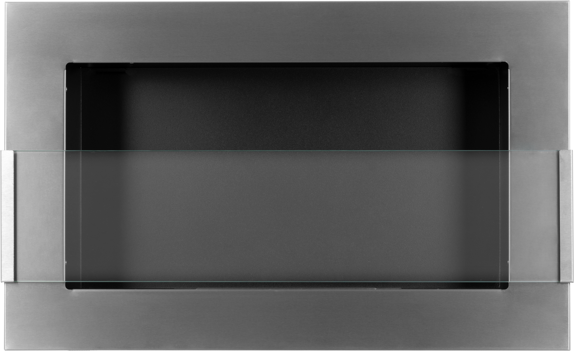 Campo24 Gel- und Wand - Ethanol - Kamin mit Sicherheitsglas, Edelstahl, 65cm