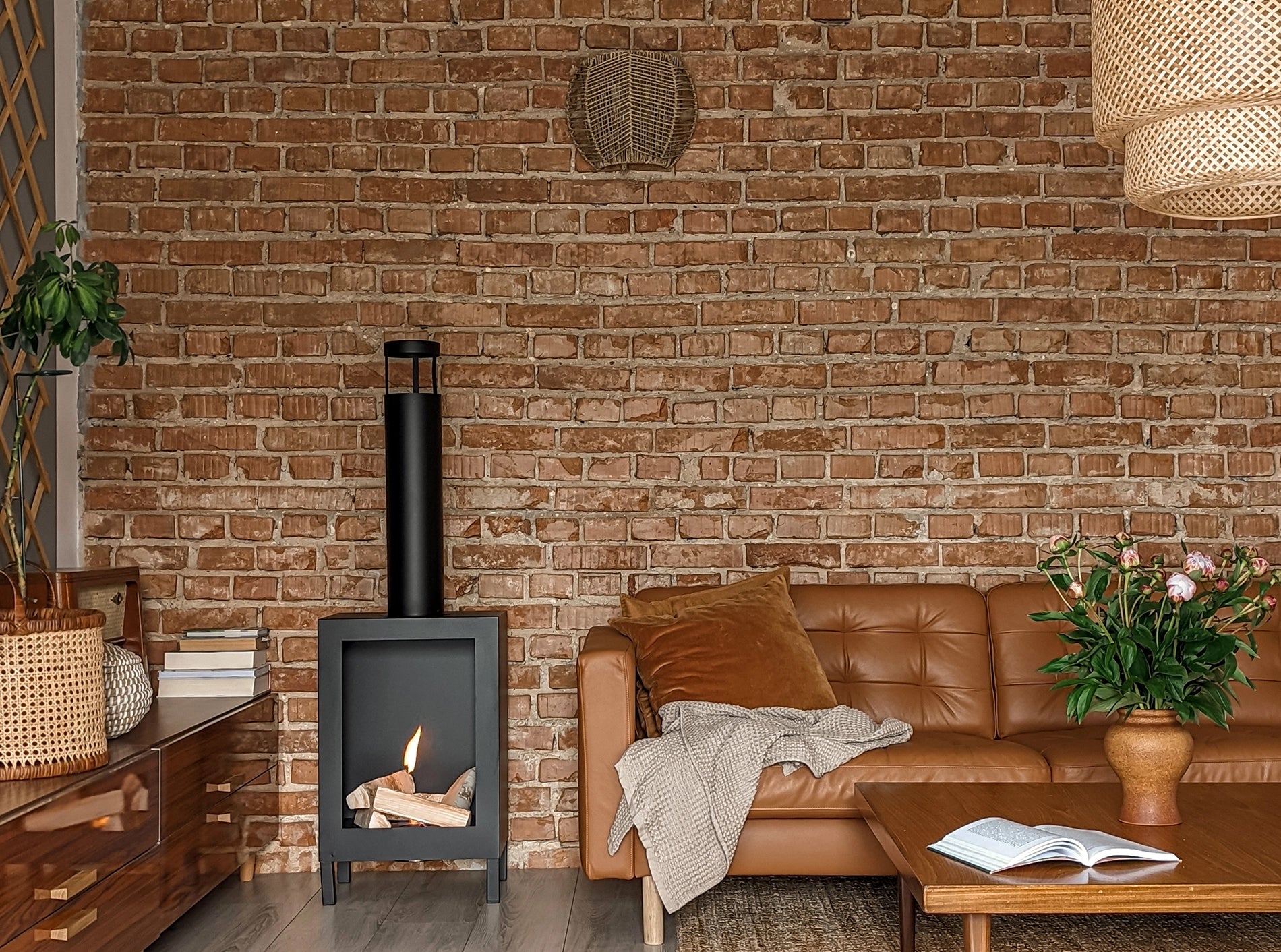 Campo24- Patio fire, freestanding fireplace, garden fireplace, patio fireplace, fire pit, ethanol fire, bioethanol burner