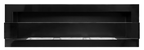 Campo24 Ethanolkamin Wandkamin 1200×400mm Schwarz hochglanz Kamin mit Sicherheitsglas im modern Design