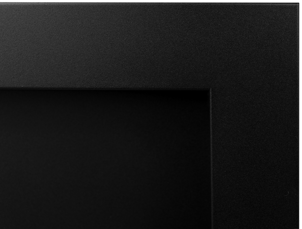 Campo24 Ethanolkamin Wandkamin 1200×400mm Schwarz matt Kamin mit Sicherheitsglas im modern Design