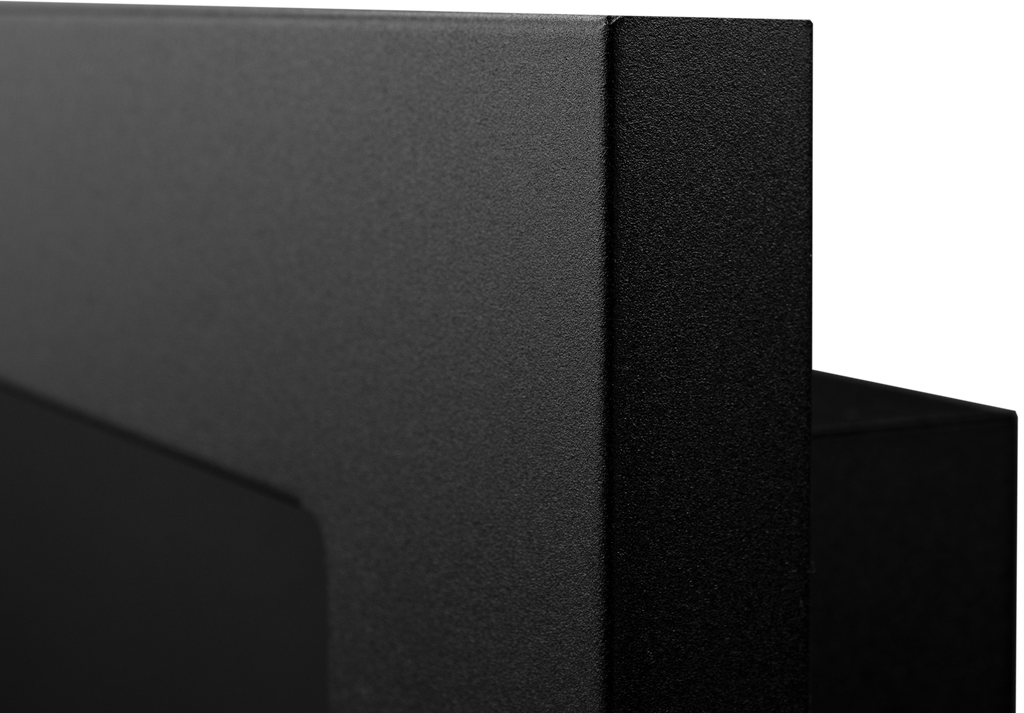 Campo24 Ethanolkamin Wandkamin 1200×400mm Schwarz matt Kamin mit Sicherheitsglas im modern Design