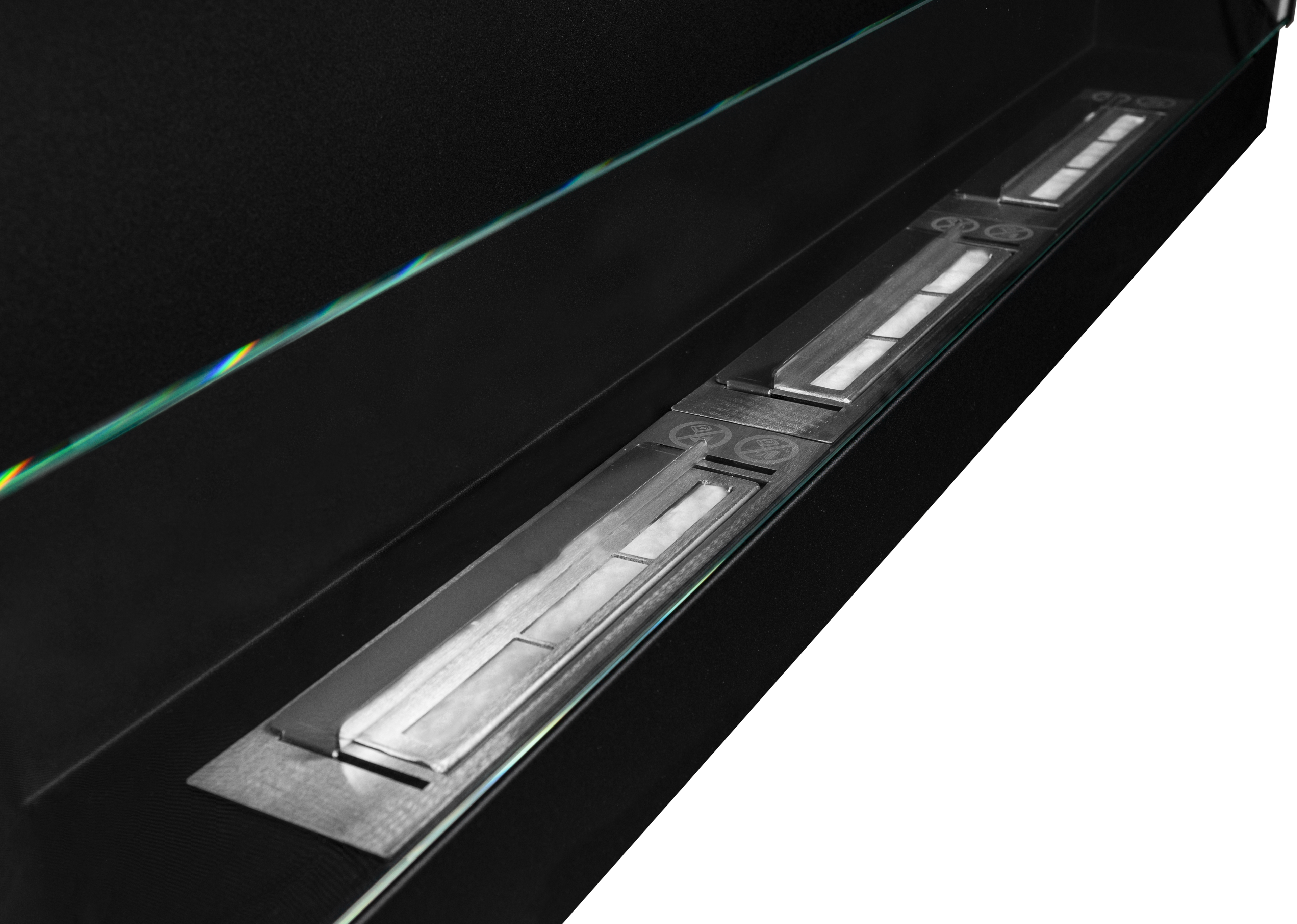 Campo24 Ethanolkamin Wandkamin 1200×400mm Schwarz matt Kamin mit Sicherheitsglas im modern Design