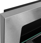 Campo24 Gel &amp; Wall Ethanol Fireplace with Safety Glass - Gel Fireplace Ethanol Fireplace - Stainless Steel - 90cm