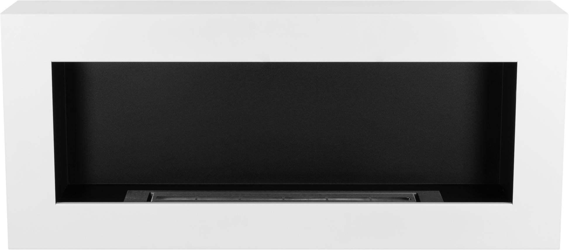 Campo24 Ethanolkamin Premium-Wandkamin 900×400mm weiß matt  modernes Design