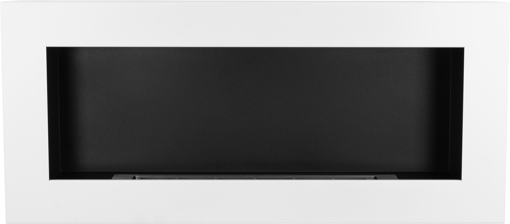 Campo24 Ethanolkamin Premium-Wandkamin 900×400mm weiß matt  modernes Design