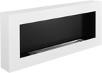 Campo24 Ethanolkamin Premium-Wandkamin 900×400mm weiß matt  modernes Design