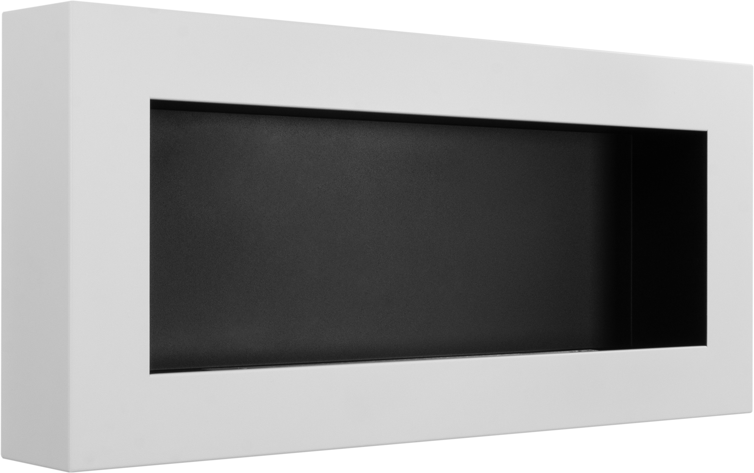 Campo24 Ethanolkamin Premium-Wandkamin 900×400mm weiß matt  modernes Design