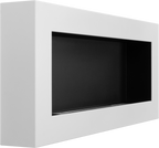 Campo24 Ethanolkamin Premium-Wandkamin 900×400mm weiß matt  modernes Design