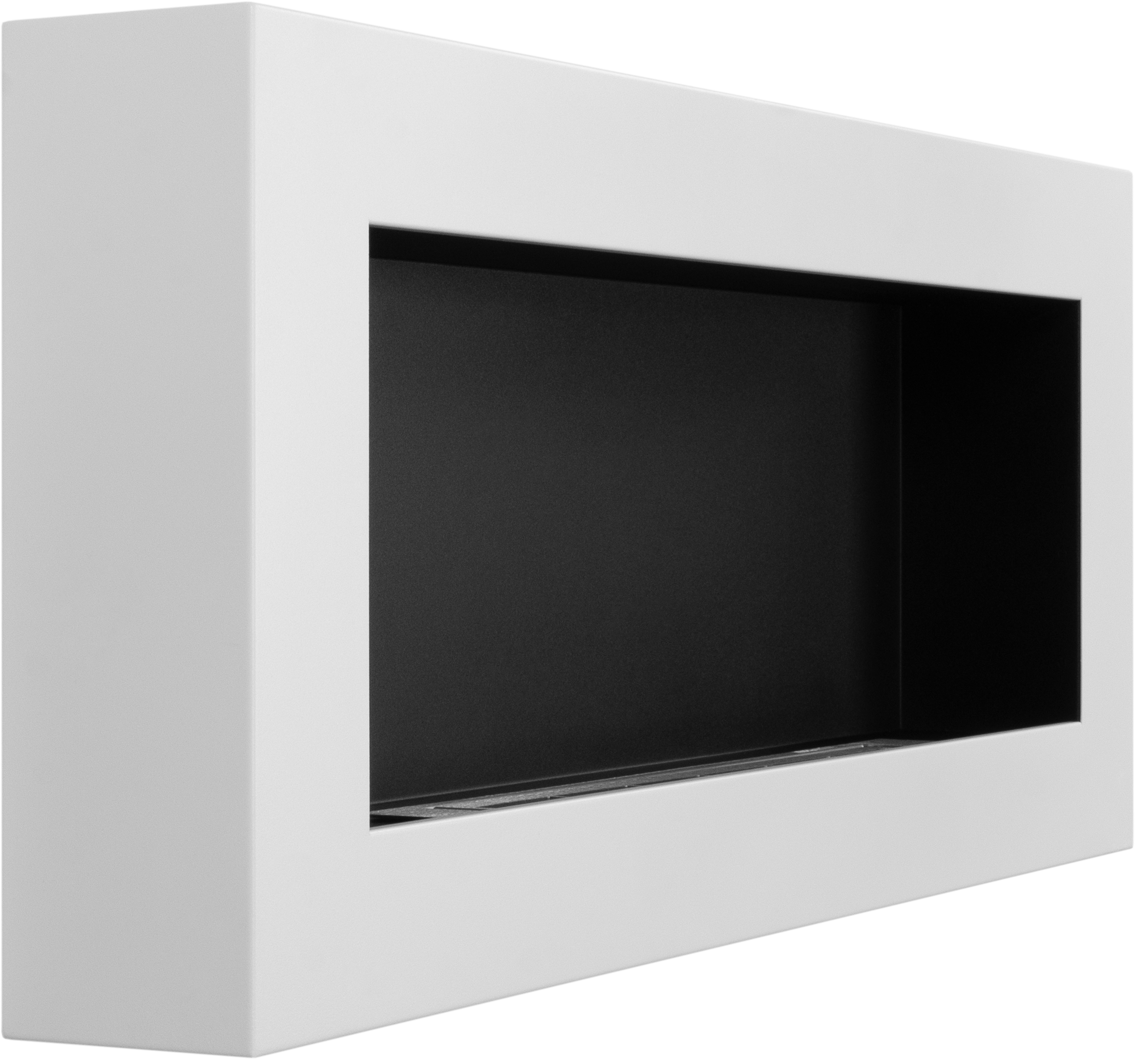 Campo24 Ethanolkamin Premium-Wandkamin 900×400mm weiß matt  modernes Design