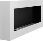 Campo24 Ethanolkamin Premium-Wandkamin 900×400mm weiß matt  modernes Design