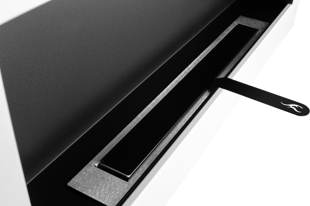 Campo24 Ethanolkamin Premium-Wandkamin 900×400mm weiß matt  modernes Design