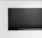 Campo24 Ethanolkamin Premium-Wandkamin 900×400mm weiß matt  modernes Design