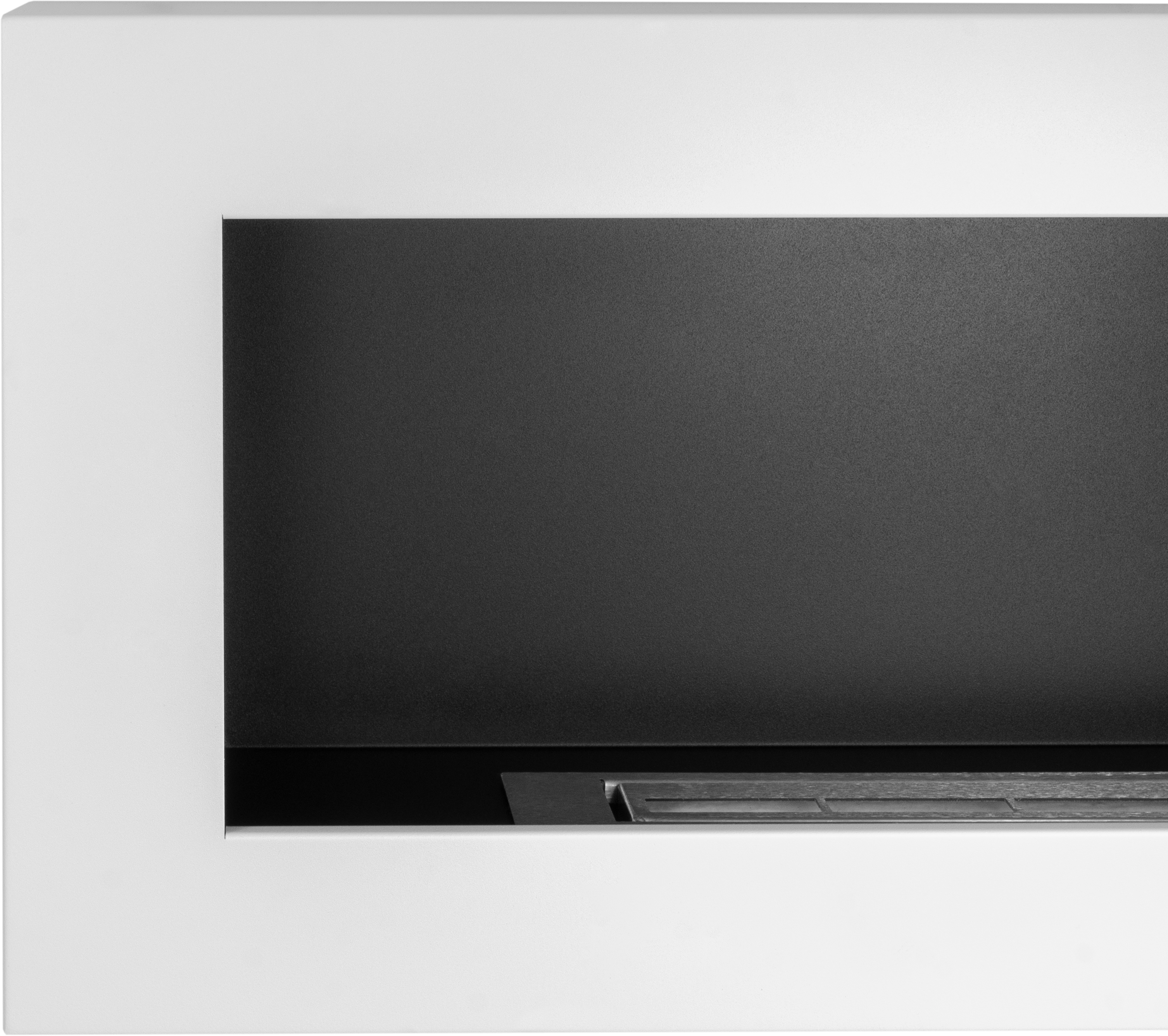 Campo24 Ethanolkamin Premium-Wandkamin 900×400mm weiß matt  modernes Design