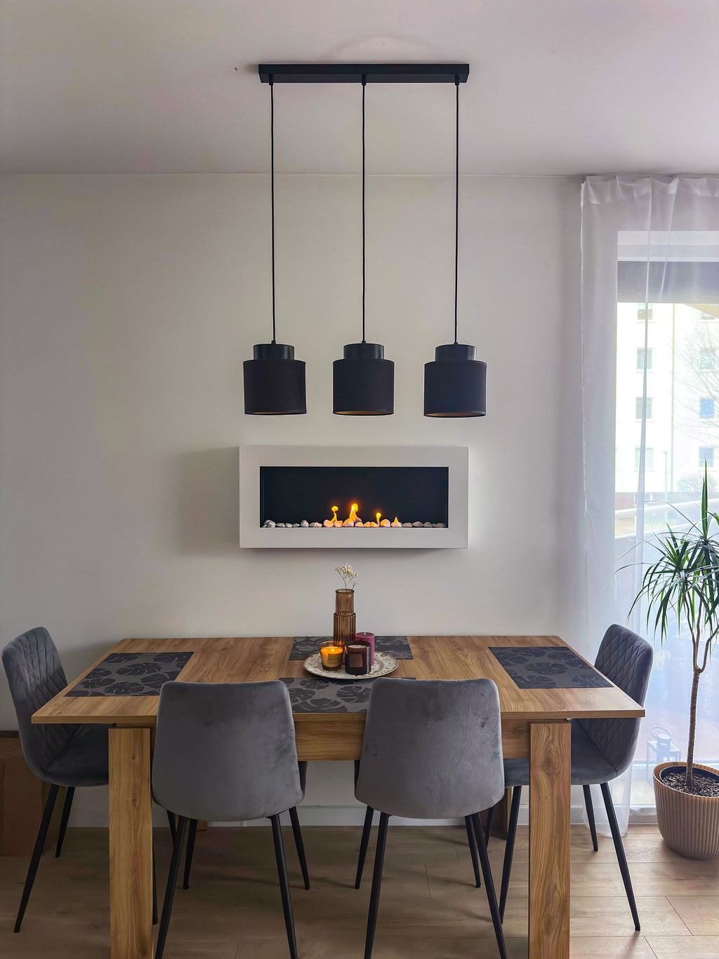 Campo24 Ethanolkamin Premium-Wandkamin 900×400mm weiß matt  modernes Design