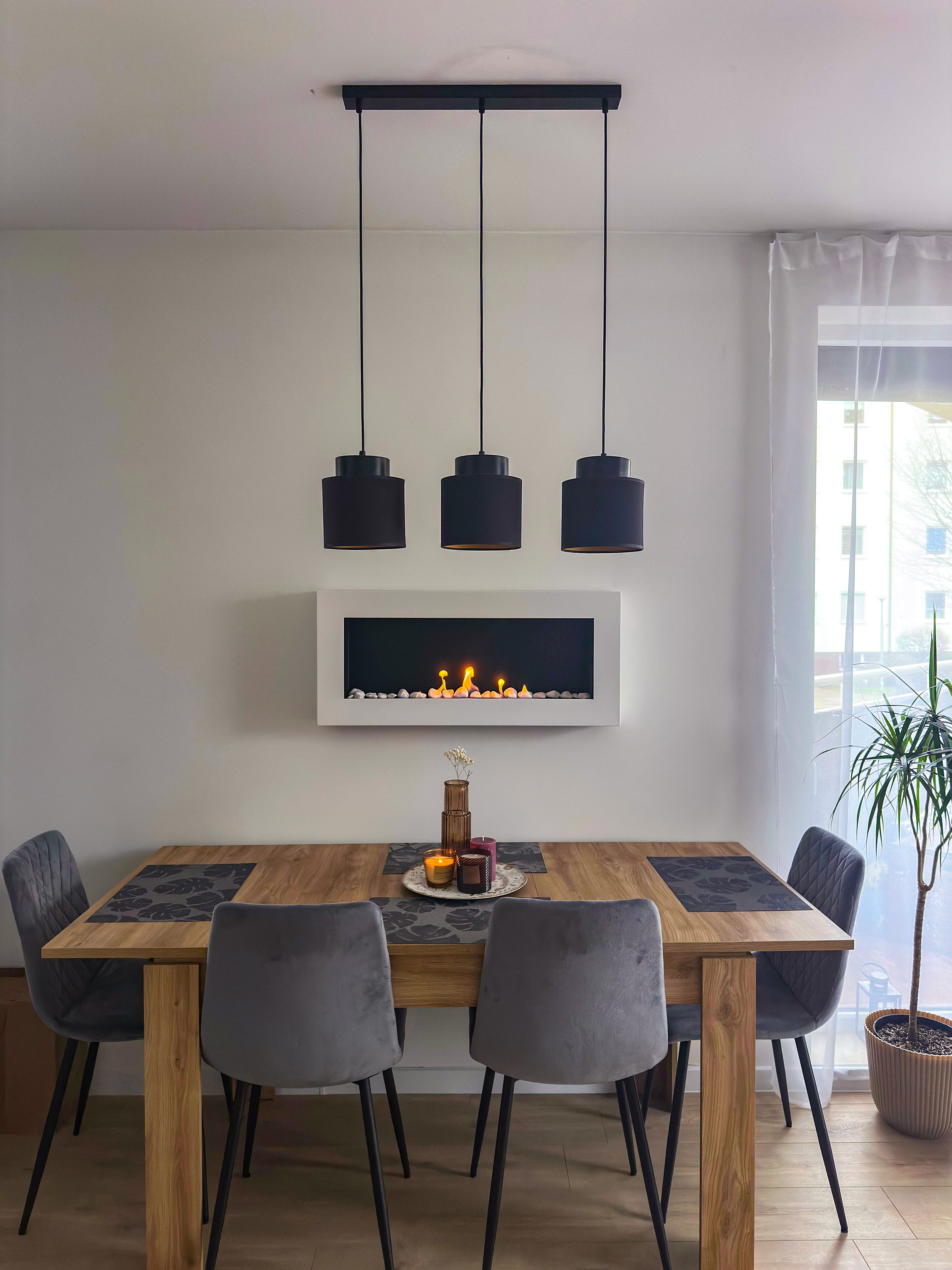 Campo24 Ethanolkamin Premium-Wandkamin 900×400mm weiß matt  modernes Design