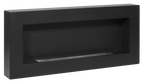 Campo24 Ethanolkamin Premium-Wandkamin 900×400mm schwarz matt Kamin im modern Design