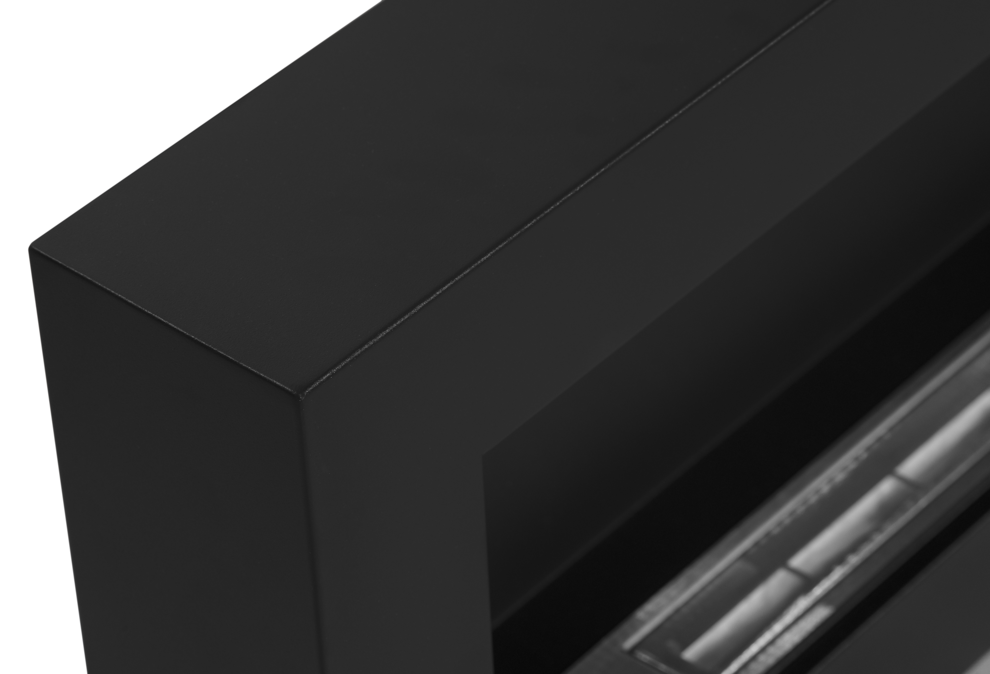 Campo24 Ethanolkamin Premium-Wandkamin 900×400mm schwarz matt Kamin im modern Design