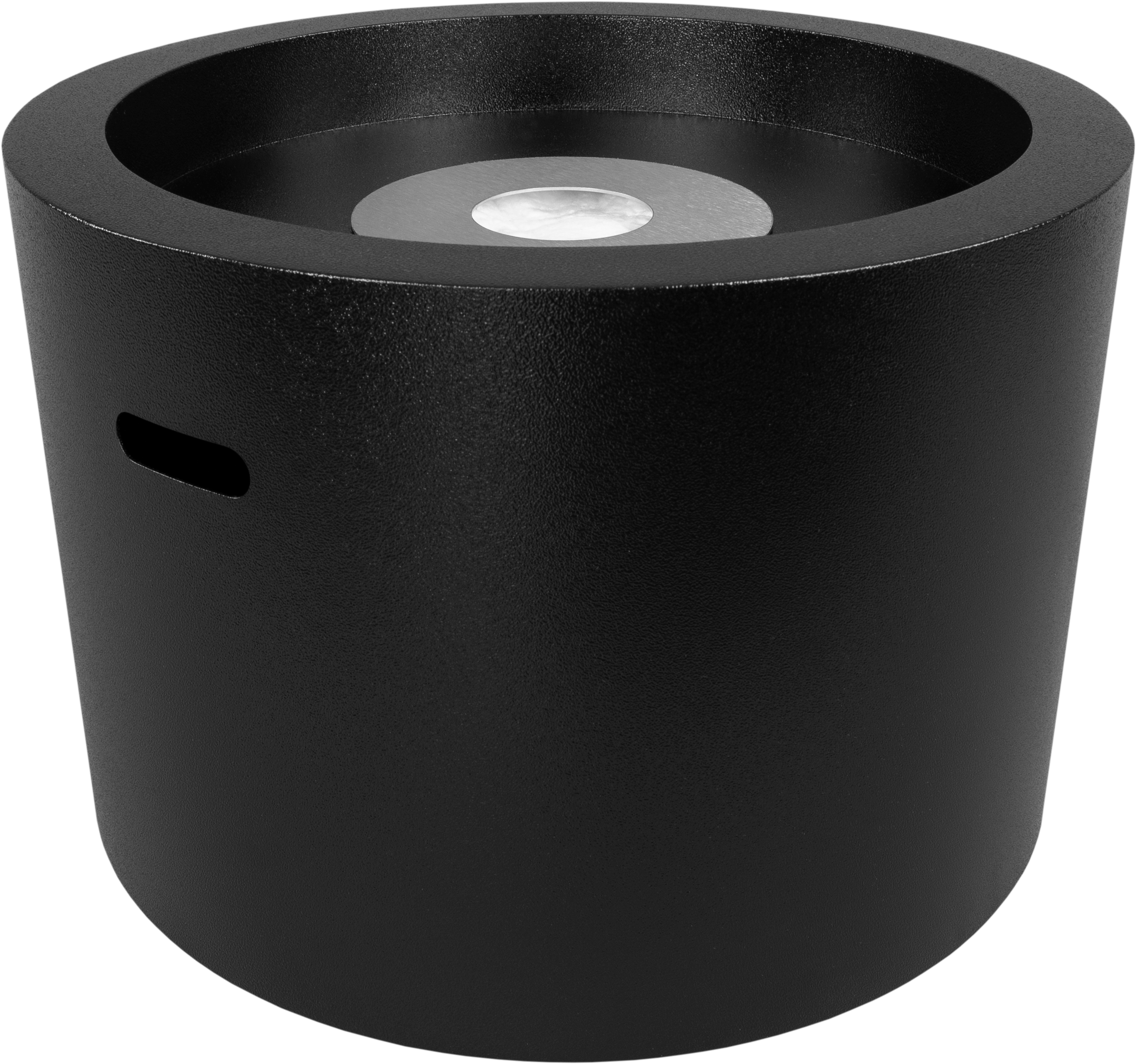 Campo24 - Fire bowl round black - 47.5x32.5cm - Garden fire bowl / Outdoor fire bowl / Fire bowl for terrace / Modern design fire bowl (copy)