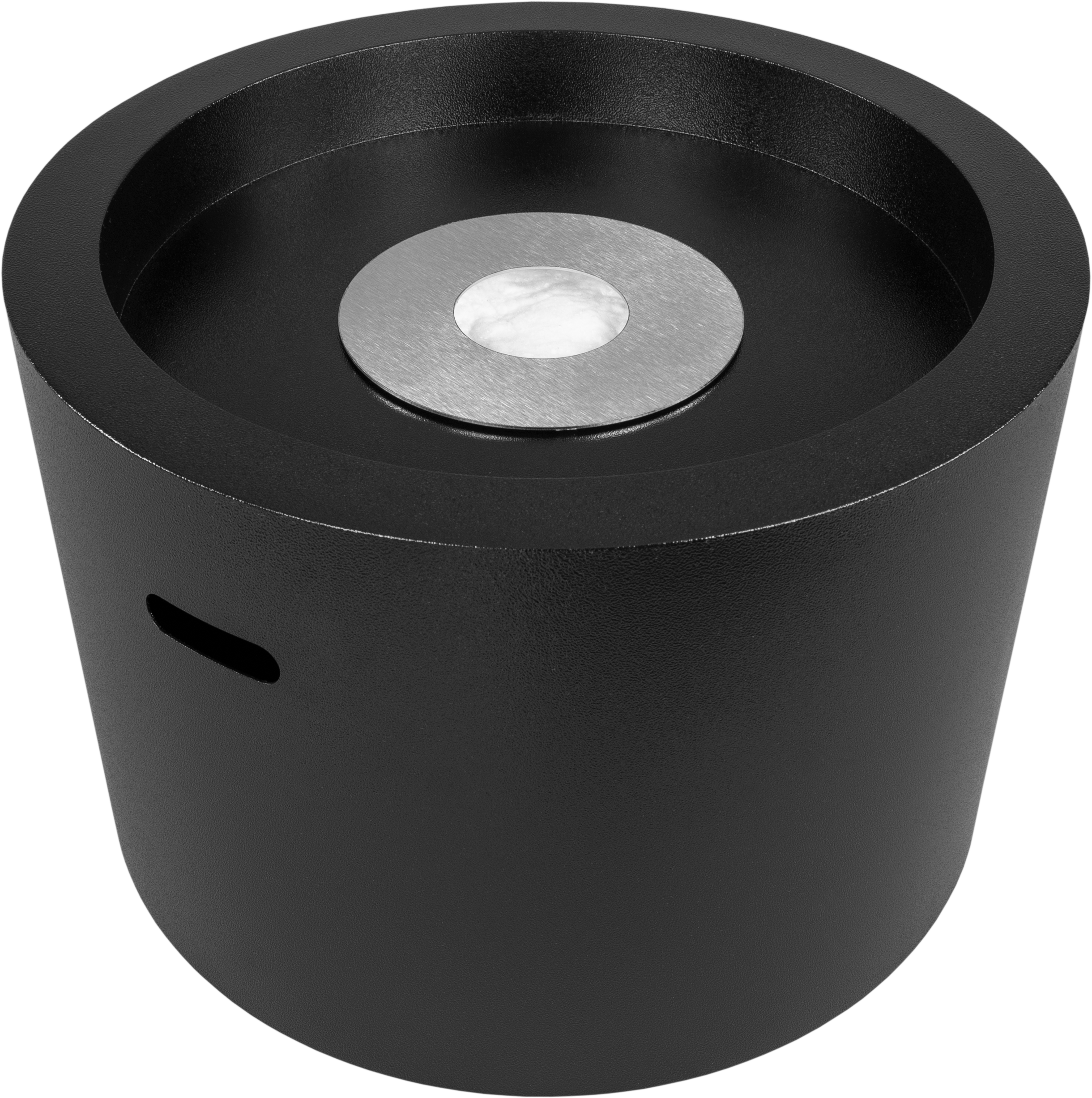 Campo24 - Fire bowl round black - 47.5x32.5cm - Garden fire bowl / Outdoor fire bowl / Fire bowl for terrace / Modern design fire bowl (copy)