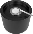 Campo24 - Fire bowl round black - 47.5x32.5cm - Garden fire bowl / Outdoor fire bowl / Fire bowl for terrace / Modern design fire bowl (copy)