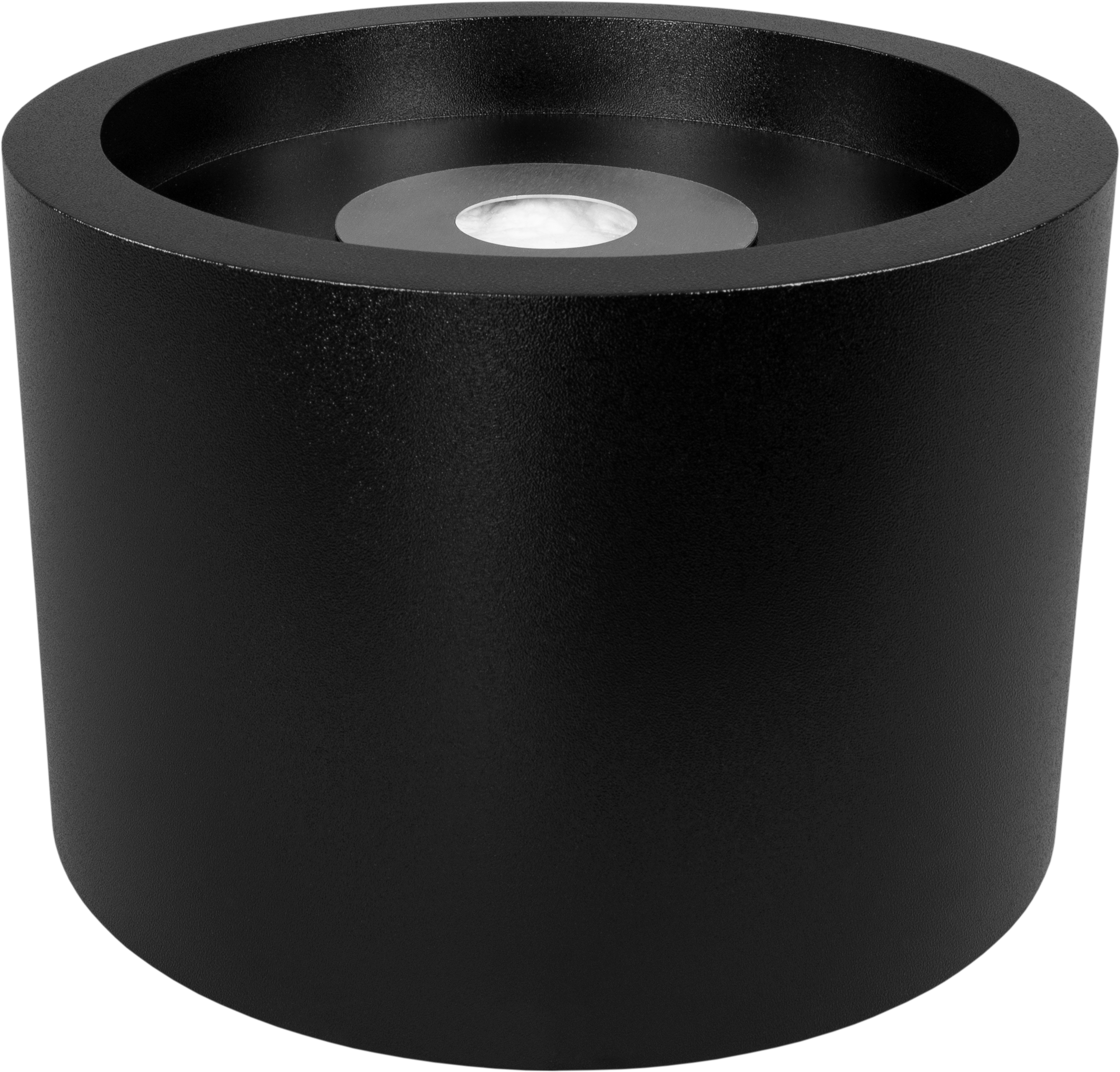 Campo24 - Fire bowl round black - 47.5x32.5cm - Garden fire bowl / Outdoor fire bowl / Fire bowl for terrace / Modern design fire bowl (copy)