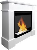 Campo24 Ethanol Fireplace Paula Bioethanol Fireplace Freestanding Unit – Decorative Fireplace for Indoors, Modern Design, Odorless, Safe &amp; Environmentally Friendly