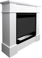 Campo24 Ethanol Fireplace Paula Bioethanol Fireplace Freestanding Unit – Decorative Fireplace for Indoors, Modern Design, Odorless, Safe &amp; Environmentally Friendly