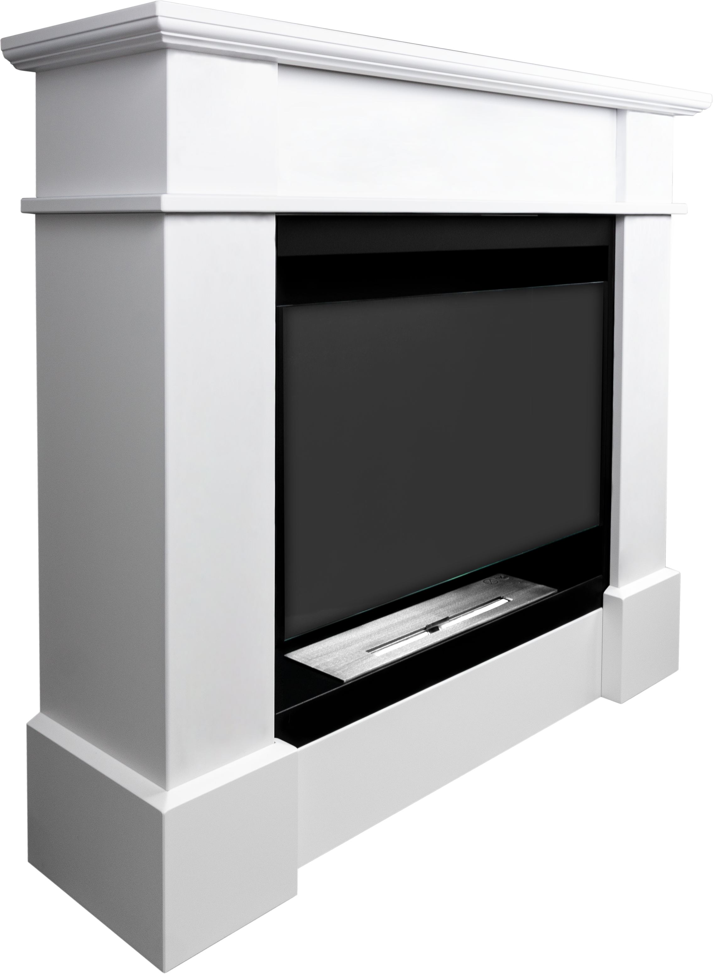 Campo24 Ethanol Fireplace Paula Bioethanol Fireplace Freestanding Unit – Decorative Fireplace for Indoors, Modern Design, Odorless, Safe &amp; Environmentally Friendly