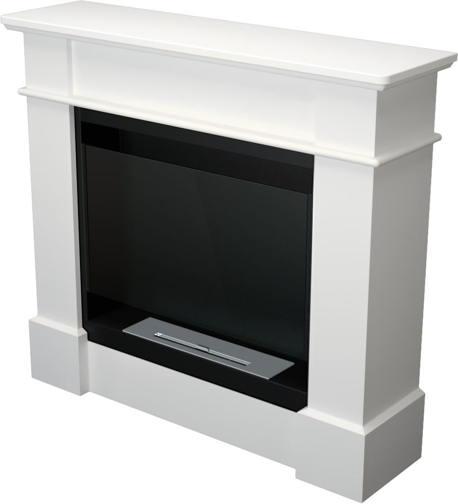 Campo24 Ethanol Fireplace Paula Bioethanol Fireplace Freestanding Unit – Decorative Fireplace for Indoors, Modern Design, Odorless, Safe &amp; Environmentally Friendly