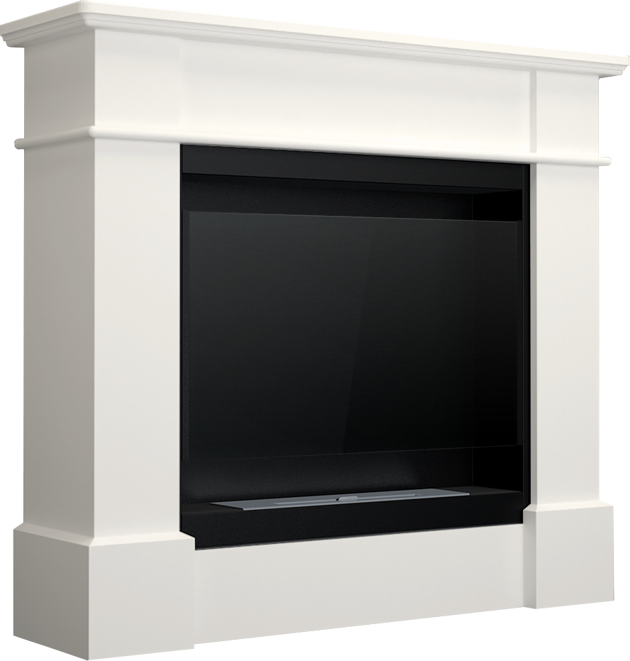 Campo24 Ethanol Fireplace Paula Bioethanol Fireplace Freestanding Unit – Decorative Fireplace for Indoors, Modern Design, Odorless, Safe &amp; Environmentally Friendly