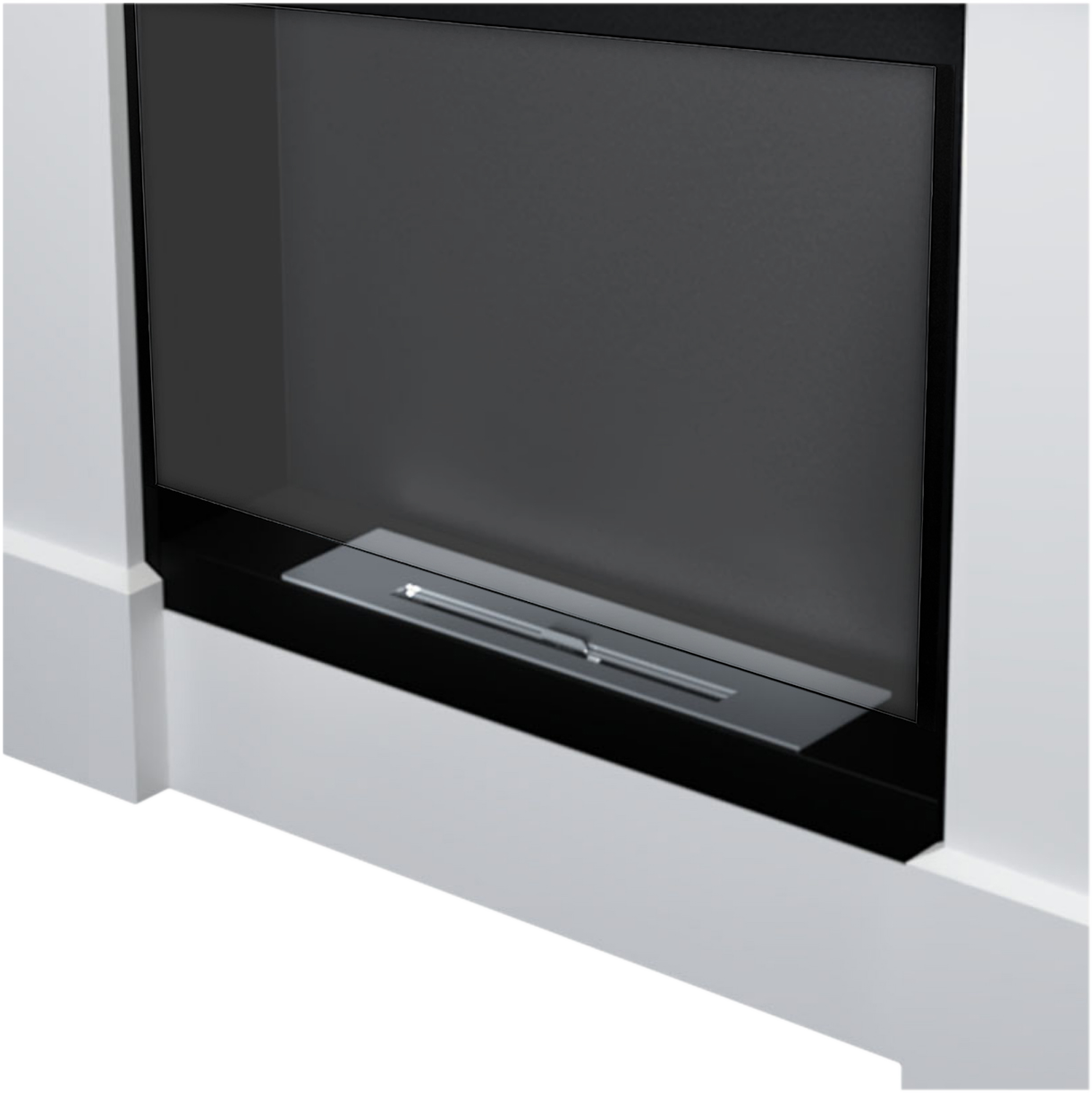 Campo24 Ethanol Fireplace Paula Bioethanol Fireplace Freestanding Unit – Decorative Fireplace for Indoors, Modern Design, Odorless, Safe &amp; Environmentally Friendly