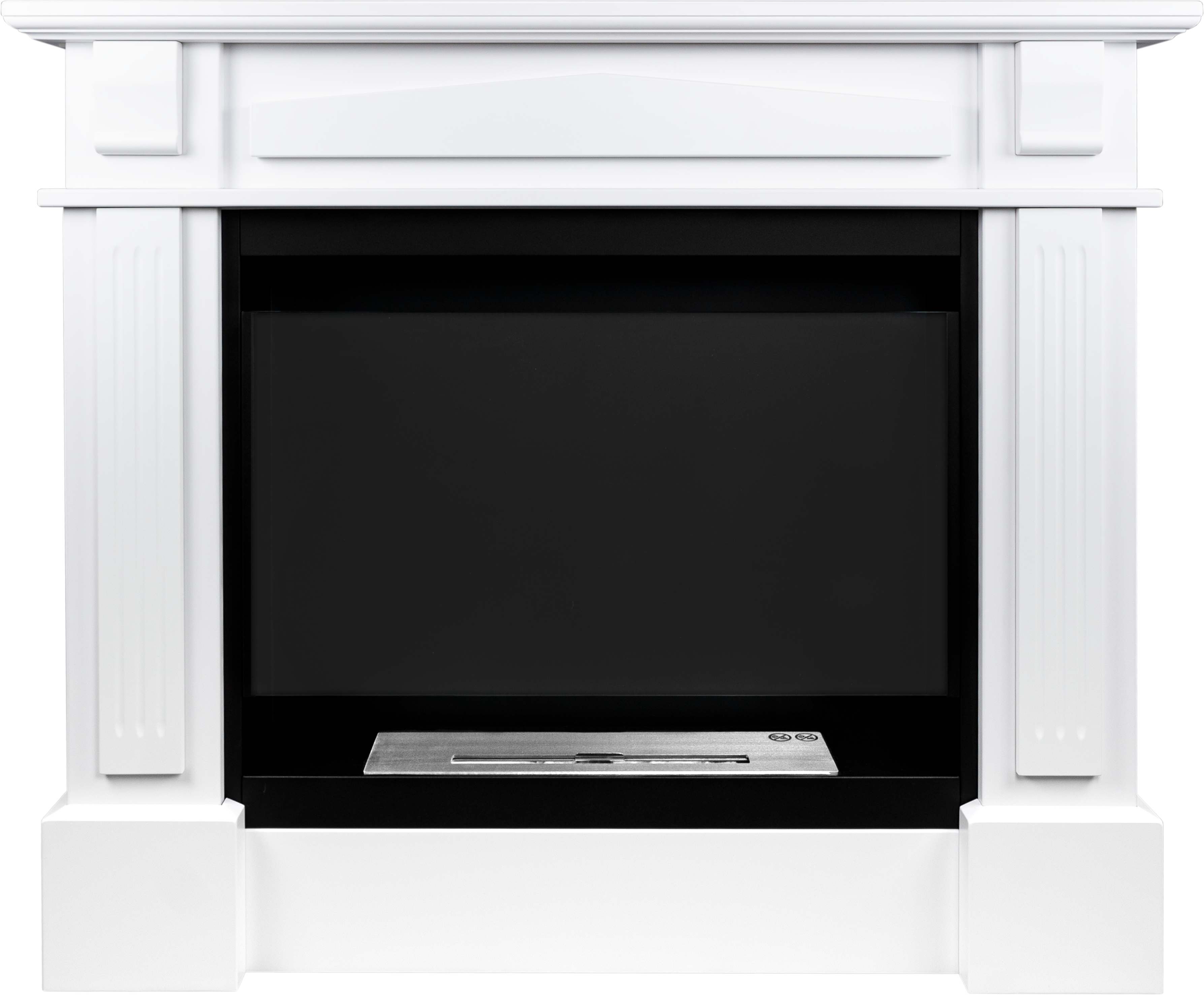 Campo24 - Verena ethanol fireplace, freestanding bioethanol fireplace – decorative fireplace for indoors, modern design, odorless, safe &amp; environmentally friendly