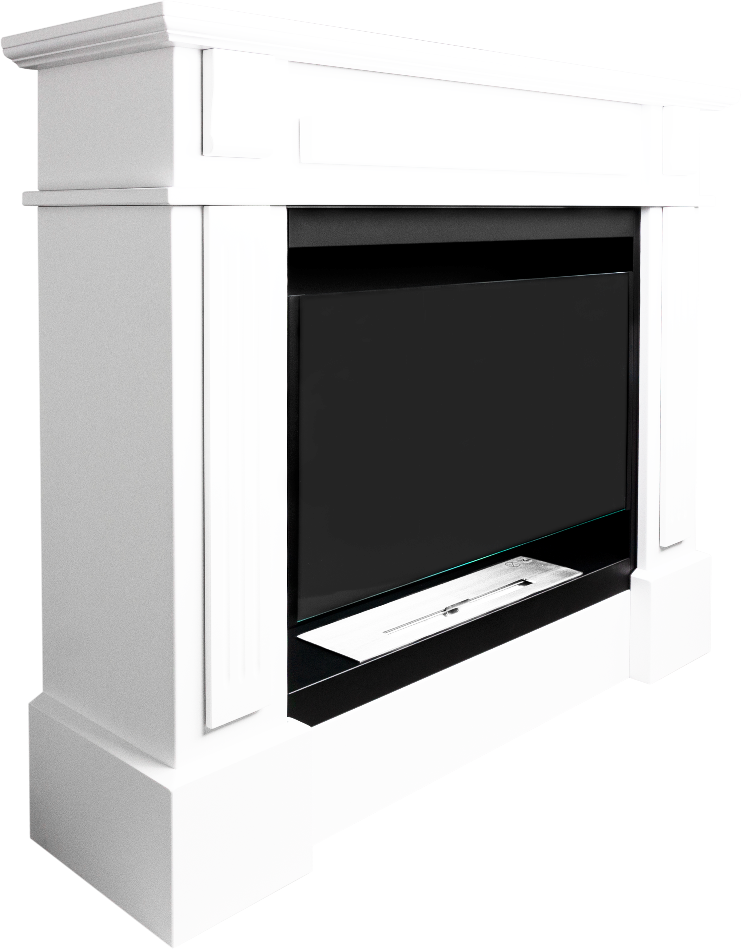 Campo24 - Verena ethanol fireplace, freestanding bioethanol fireplace – decorative fireplace for indoors, modern design, odorless, safe &amp; environmentally friendly