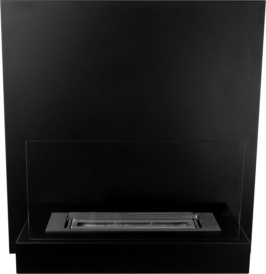Campo24 - BlackBOARD Flame -  Ethanol-Kamin **Schwarz** gelkamin ethanolkamin Wand