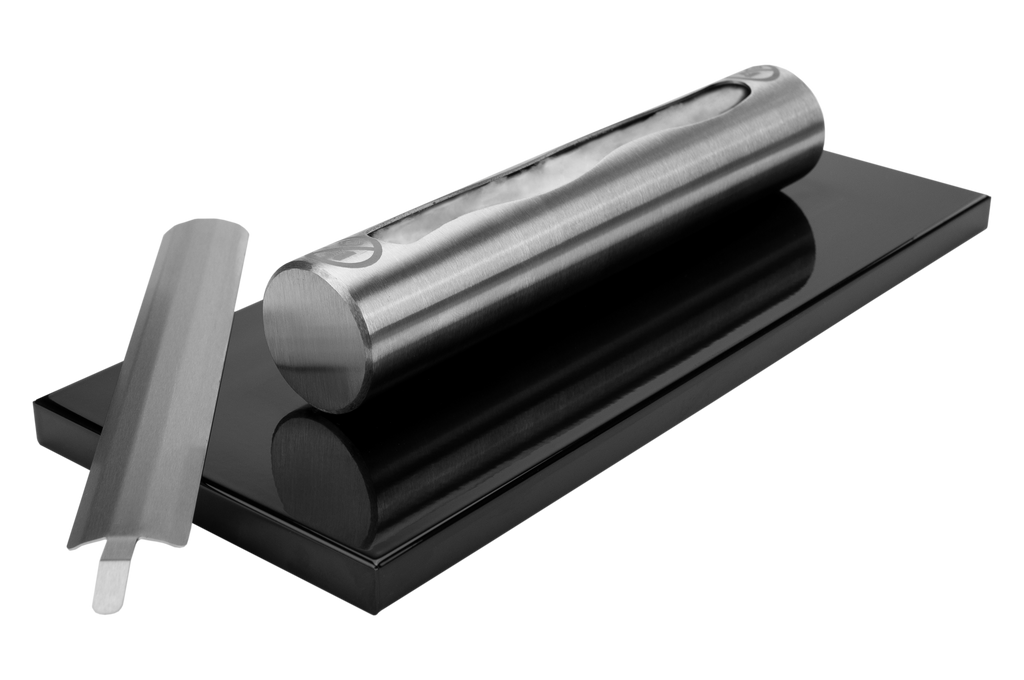 Campo24 Tischkamin Edelstahl Bioethanol – elegantes Tischfeuer Ethanol für Indoor & Outdoor – kompakte Ethanol Feuerstelle für Balkon, Terrasse & Garten – Feuertisch Outdoor Design – 0,5L Edelstahl Brenner